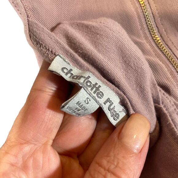 Charlotte Russe Blush Pink Sleeveless Cropped Top Women Sz S - Picture 8 of 9